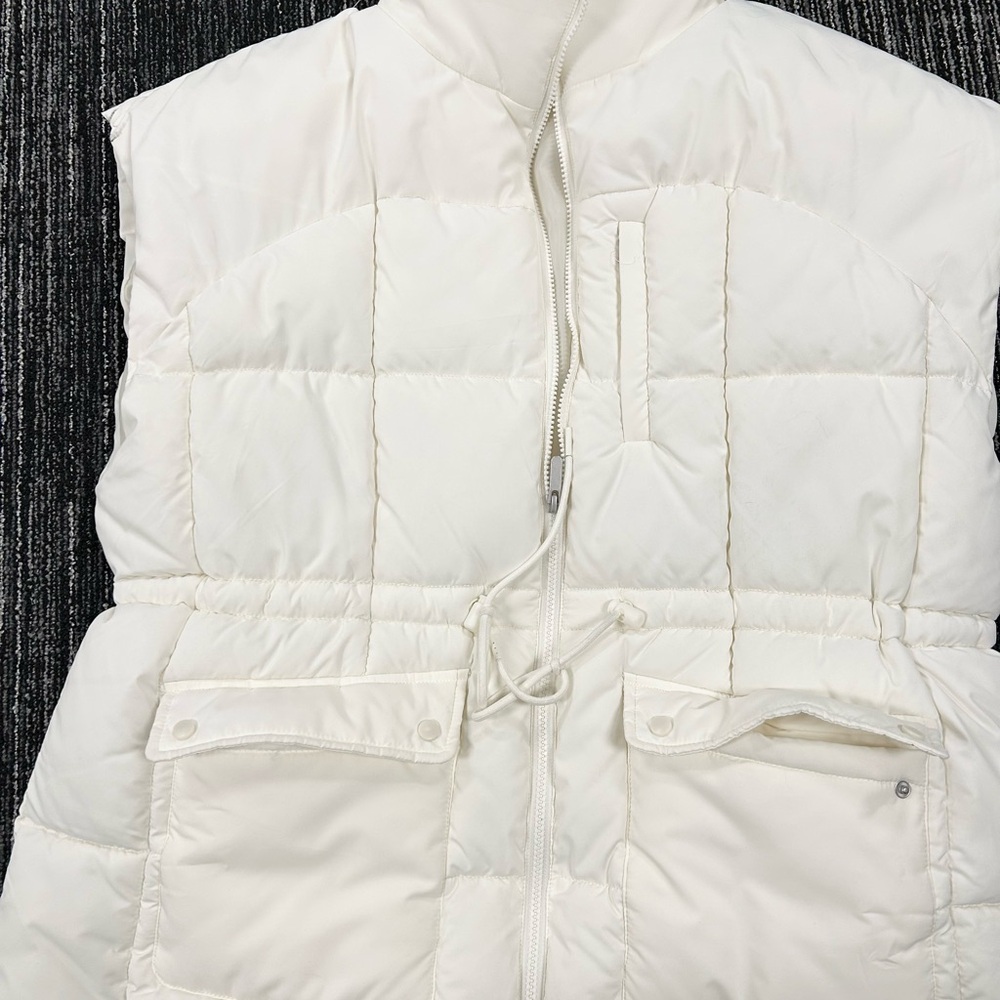 Zella Off-White Quilted Vest